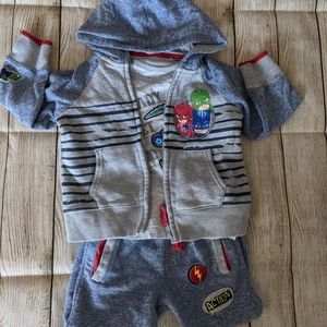 PJ Masks 3 piece fleece set size 3T